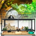 thumbnail image 3 of NEPTONION 48 Gallon Professional Glass Terrarium 36"x18"x18" Reptile Tank with Heat Resistant Aluminum Alloy Frame, Dual Front Swinging Doors for No Jam, 3 of 7