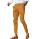 thumbnail image 1 of Pantalones de traje slim fit elásticos de sarga para hombre, primavera-verano - Ropa urbana juvenil de poliéster y spandex, 1 of 4