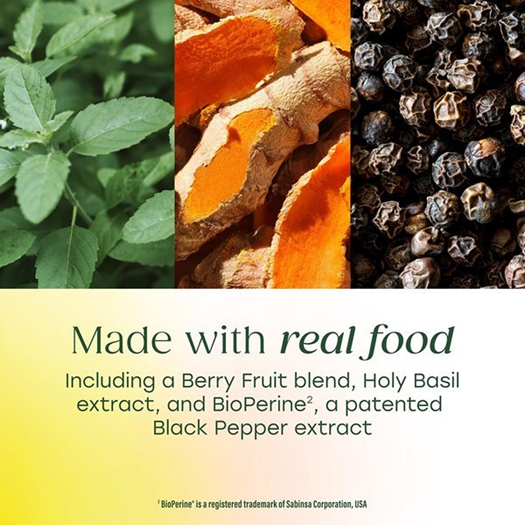 MegaFood Whole Body Turmeric Curcumin - Black Pepper & Vitamin C - Vegan - 30 Servings