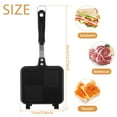 thumbnail image 2 of Sandwich Maker  Non-stick Grilled Sandwich Panini Maker Pan  Aluminum Flip Pan with Handle, 2 of 10