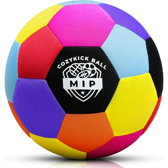 MIP Soft Indoor Soccer Ball – Size 4 Padded Ball for Kids Safe for Indoors Real Bounce Feel Quiet Ball for Active Play at Home