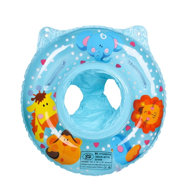 Lindo Anillo Piscina Con Asa Asiento Accesorios para () Azul