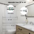thumbnail image 3 of Prebene Adjustable Shower Curtain Rod, 32" to 43", Stainless Steel, Waterproof, Rust-proof, Bearing, 3 of 5