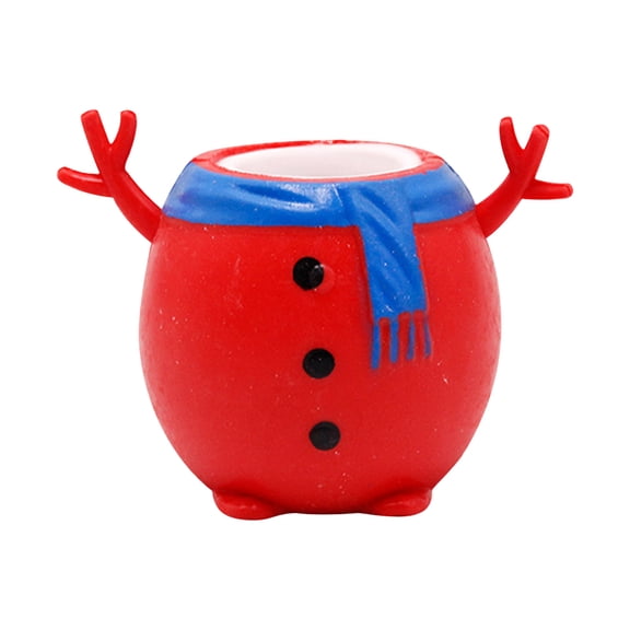 HUMJUSE Christmas Squeeze Out Toys for Kids Boys Girls Toddlers Christmas Stocking Stuffers Party Favors Gifts, Snowmen