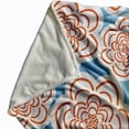 thumbnail image 2 of Simply Daisy 50" x 60" Flower Power Fleece Throw Blanket, Orange, 2 of 4