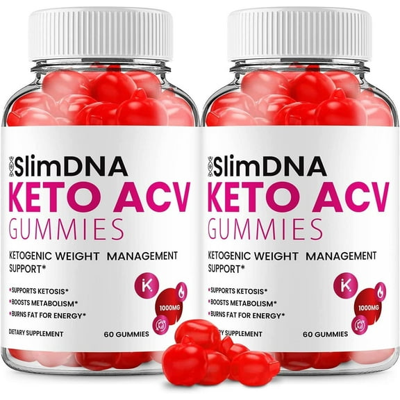2 Pack Slim DNA ACV Keto Gummies Slim DNA ACV   Keto Advanced Keto Formula Plus Apple Cider Vinegar Keto Gummies Dietary Supplement B12 Beet Root Juice Men Women 120 Gummies