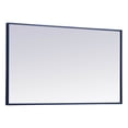 thumbnail image 7 of Home Decorative Modern Metal Frame Rectangle Mirror 20" X 36" - Blue, 7 of 7