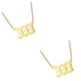 thumbnail image 2 of Minnieouse Número encanto collar damas gargantilla joyería cuello cadena accesorios Type3 NO3, 2 of 6