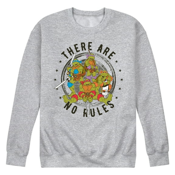 Teenage Mutant Ninja Turtles - There Are No Rules - Men's Crew Neck Fleece Pullover