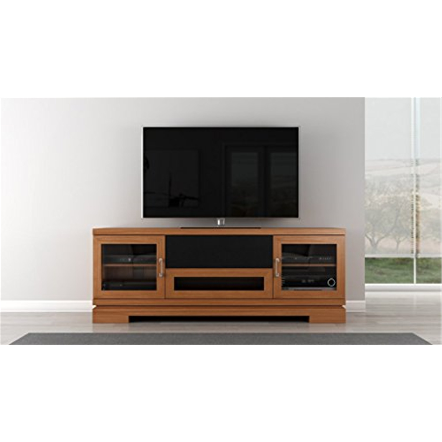 70" Contemporary Asian TV Stand Media Console for Flat Screen and Audio