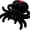 Plushie - Black, variant on Plush Spider Stuffed Animal Toy, Soft 10 inch Kawaii Halloween Plush Spider Stuffed Toys Decorations Cuddle Gift for Boys Girls and Adults (White)