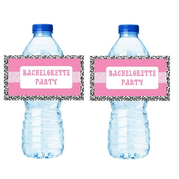 Floral Bachelorette Party 15ct Water Bottle Decorations Labels