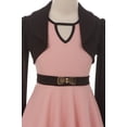 thumbnail image 4 of Little Girl Set Sleeveless Dress Short Bolero Holiday Flower Girl Dress Blush 6 JKS 2105 BNY Corner, 4 of 5