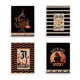 thumbnail image 4 of Juego de paños de cocina con forma de calabaza y murciélago para Halloween, cuatro paños de fibra ultrafina para lavar a mano en el hogar para limpiar, 4 of 5