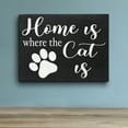 thumbnail image 6 of JennyGems Cat Gifts, Home is Where the Cat Is, 8x6 Inch Wood Shelf Sign, Wall Decor, Cat Novelty Gifts, Cute Cat Signs, Cat Lovers Gifts, Cat Mom Gifts for Women, Cat Signs Home Decor, American Made, 6 of 9
