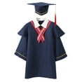 thumbnail image 1 of MIASHUI Boys Graduation Gown Outfit Toddler Formal Wear Robe Set Kindergarten Kids School Attire Photo Outfit, 1 of 8