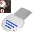 thumbnail image 4 of Fugacal Peine de Acero Inoxidable para Tratamiento de Piojos y Liendres para Eliminar los Piojos de la Cabeza de la Suciedad, Peine de Extracción de Piojos en Espiral Simple(azul) Fugacal No se aplica, 4 of 6