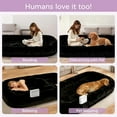 thumbnail image 6 of Human Dog Bed for Adults, 43 x 10 x 71 Long Human Size Dog Bed, Removable Cover, Orthopedic Design, Black, 6 of 9