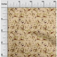 thumbnail image 2 of oneOone Cotton Poplin Twill Dark Beige Fabric Floral Diy Clothing Quilting Fabric Print Fabric By Yard 56 Inch Wide, 2 of 4