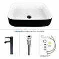 thumbnail image 6 of ELECWISH Bathroom Vanity, 36" Bathroom Vanity with Sink Combo Set, Dark Brown Modern Wood Bathroom Cabinet with White Ceramic Bathroom Sink, 6 of 11