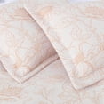 thumbnail image 4 of Chezmoi Collection Isla 5-Piece Floral Bed in a Bag Twin, White/Coral, Jacquard Textured Lightweight Comforter Bedding with Sheets Set for All Season, 4 of 9