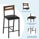 thumbnail image 2 of Juego de Comedor de 3 Piezas para Espacios Pequeños - Mesa de Bar Moderna Rectangular con 2 Taburetes, Estructura de Metal Resistente, Ideal para Apartamento, Cocina, Desayunador o Café en Casa, 2 of 8