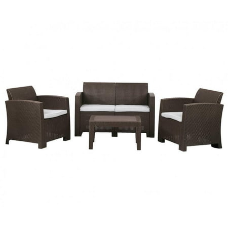 patio plastic cushions wicker rattan sofa weather pc furniture outdoor