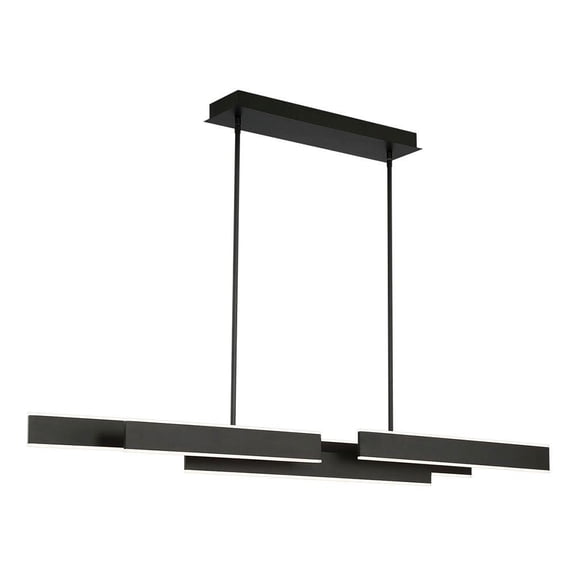 37065-010 Eurofase Lighting Cameno LInear Chandelier 1 Light-Matte Black Finish