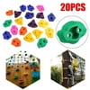 Indoor Outdoor Climbing Holds Rock Wall Stones Holds Grip For Kid 20PC