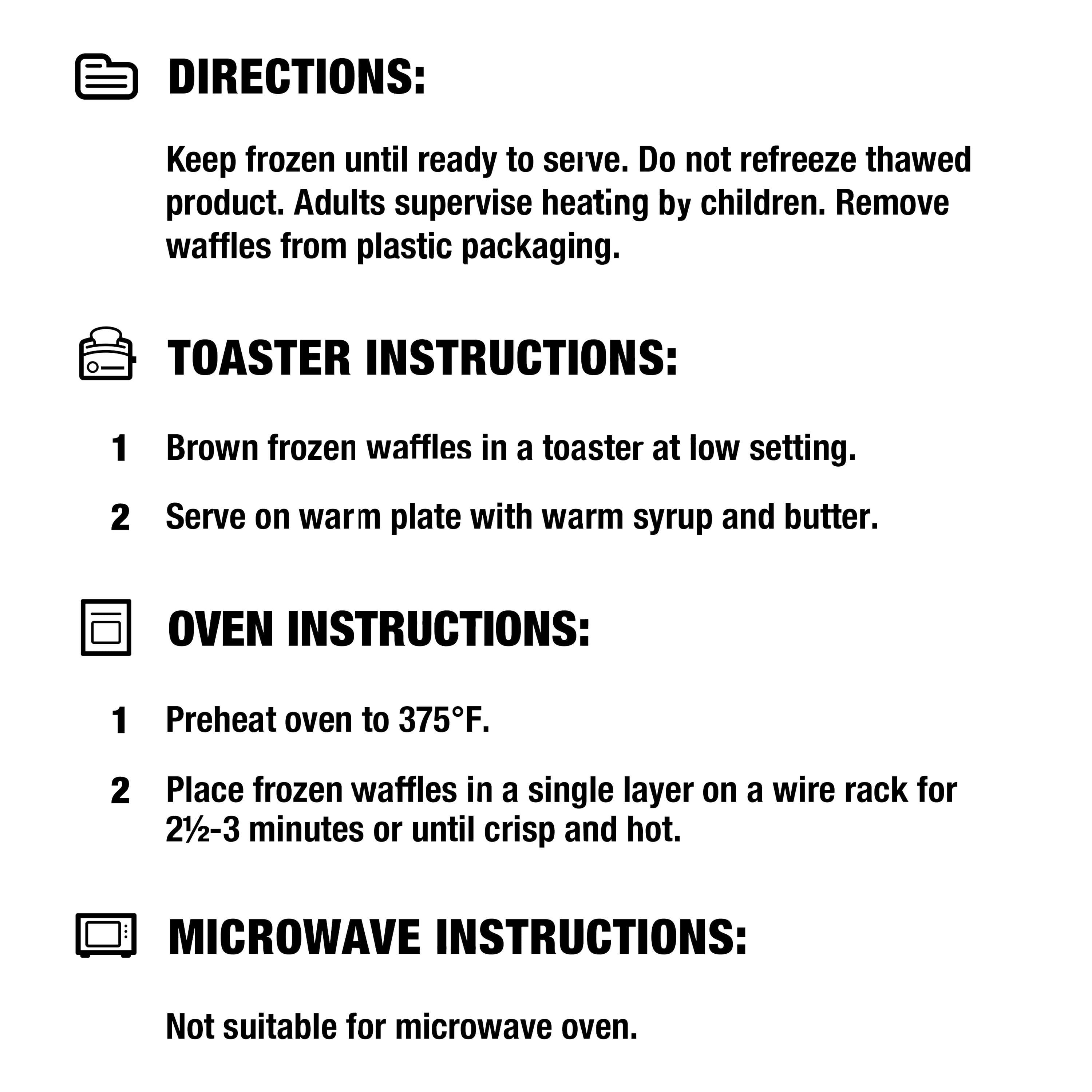 Great Value Blueberry Waffles, 12.3 oz, 10 Count (Frozen)