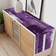 thumbnail image 4 of Purple Abstract Table Runner - 70 Inch Long, Kitchen Dining Table Runner Dresser Scarves, Modern Mottled Art Oil Painting Farmhouse Decor for Coffee Tables Wedding Party Banquet, 4 of 8
