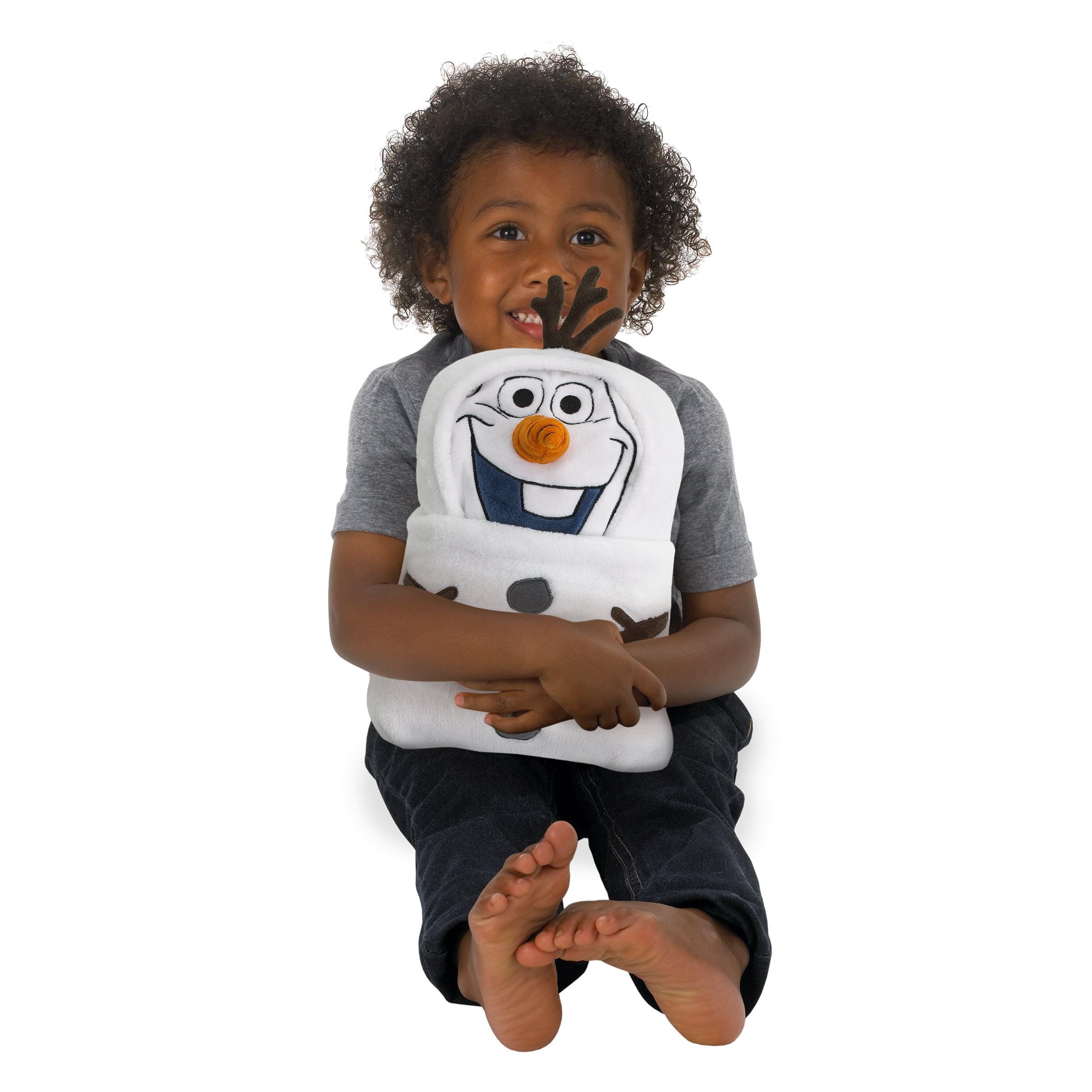 Disney Frozen Winter Cheer Olaf Character Shaped Blanket, White, Preschool Boy or Girl