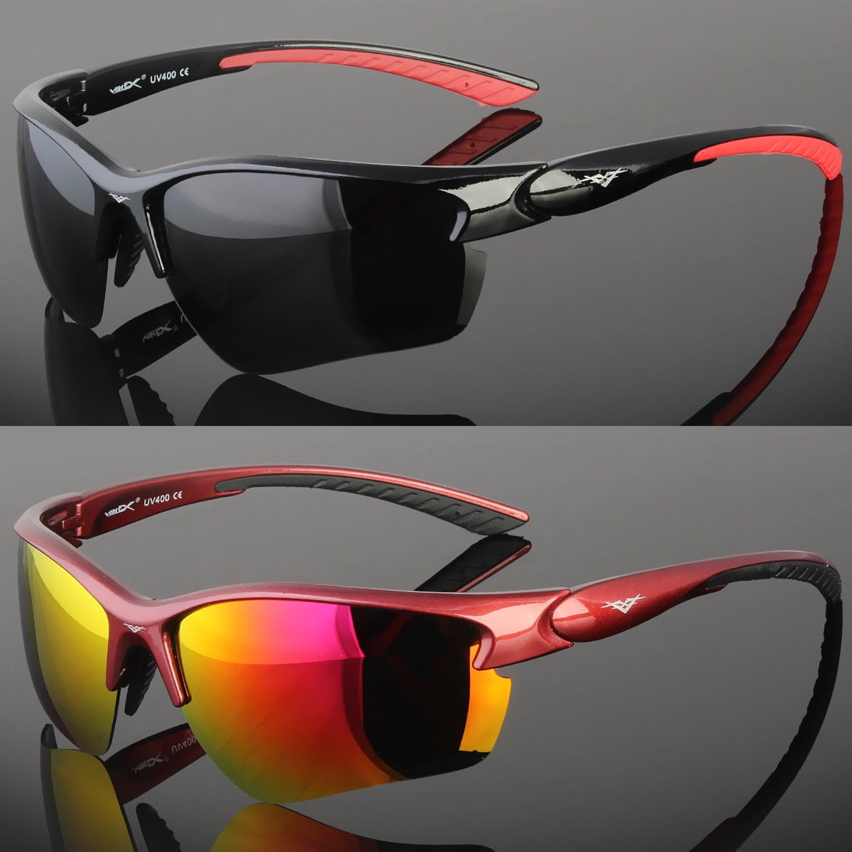 New Vertex Designer Sport POLARIZED Lens Sunglasses Baseball Fishing