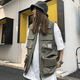 thumbnail image 5 of Chalecos par mujeres diseño de bolsillo Cargo nuevos adolescentes estilo japonés sin mangas Universidad Unisex verano prendas de vestir ropa gran oferta Harajuku, 5 of 5