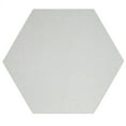 thumbnail image 2 of Furnish My Place Abstract Contemporary Geometrical View Square Pattern Modern Plush Two Tone High Low Pattern Rug, Home Decor Mat, Made in USA - Framed Ivory, 3' Hexagon - Set of 3, 2 of 5