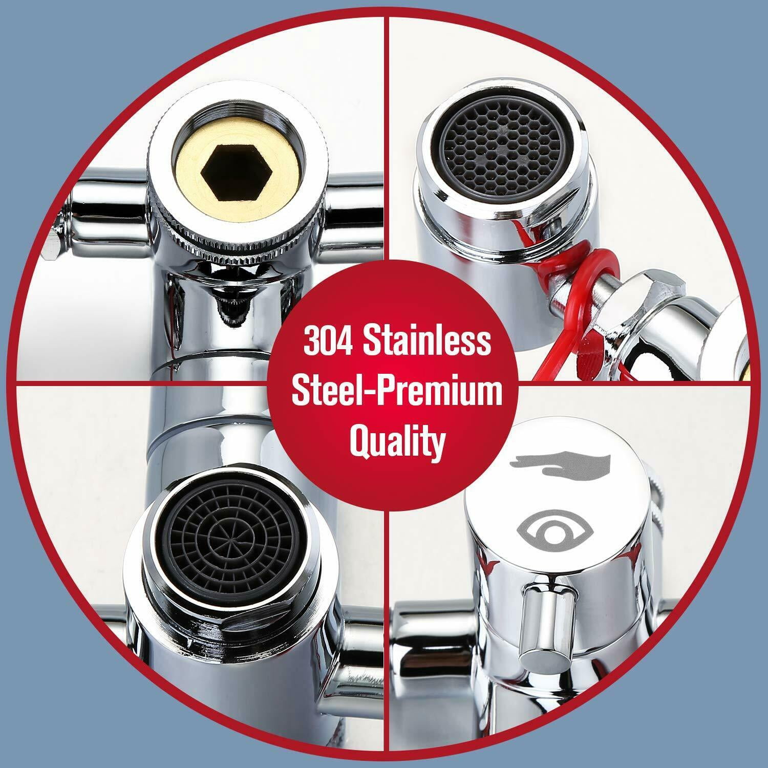 HK Eye Wash Station, Emergency Eyewash Stations Faucet Mounted for Sink Attachment