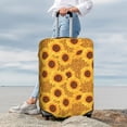 thumbnail image 7 of Pofeuu Yellow Leopard Print Sunflower Print Luggage Suitcase Cover Protector Luggage Washable Covers Aesthetic for 18/24/28/32 inch Luggage（No luggage included）-Medium, 7 of 7