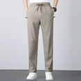 thumbnail image 4 of Men's Stretch Quick Drying Casual Pants Elastic Waist Drawstring Comfortable Lightweight Breathable Active Wear Men's Dress Pants Slim Fit Lounge Adjustable Waist, 4 of 7