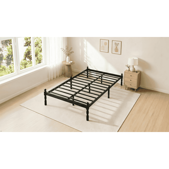 Apextella 12" Full Size Metal Platform Bed Frame, No Box Spring Needed