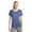 True Royal Heather, variant on Sport-Tek Ladies Heather Contender Scoop Neck Tee