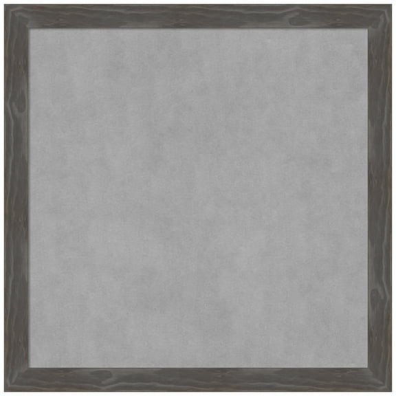Amanti Art Woodridge Rustic Grey Framed Magnetic Board 27 x 27 in.