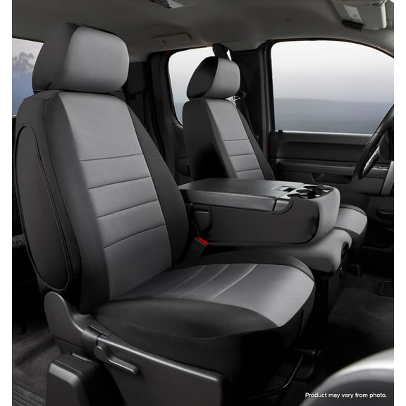 Fia Np98 38 Gray Neo Neoprene Custom Fit Truck Seat Covers Fits select: 2019-2023 CHEVROLET SILVERADO, 2019-2023 GMC SIERRA