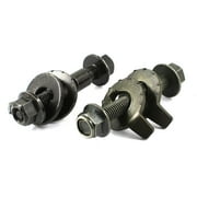 Unique Bargains 2 Pcs Car M10 Male Gray Steel Eccentric Lockout Kit Bolts Screws for Wheel Alignment