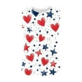 thumbnail image 5 of Wiyuqeen Patriotic Tank Tops for Women Sleeveless 4th of July Tunics High Neck Red White and Blue Love Tanks Loose Fit Tanks, 5 of 6