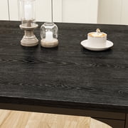 Dining Table Set, Kitchen and Chairs for 2, PU Leather Modern Room Sets for Home, Kitchen, Living Room,Black
