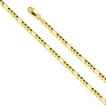 thumbnail image 5 of Ioka-14K Yellow Gold Eagle Charm Pendant with 3.1mm Figaro 3+1 Chain Necklace - 22", 5 of 7