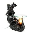 thumbnail image 2 of Death Skull Graveyard Dragon Electric Oil Burner Tart Warmer Aroma Scent Statue 8.5" Tall Figurine, 2 of 6
