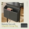 thumbnail image 6 of CONCETTA Modern L-Shaped Desk, Computer Desk Sleek Design, Spacious Workspace, Black, 6 of 6