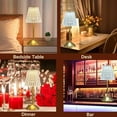 thumbnail image 4 of WE Cordless Lamp, Crystal+Dimmable+3 Colors Rechargeable Lamp, Touch Battery Operated Vintage Ambient Light for Kitchen/Bedroom/Bathroom Shower/Dining Table/Entryway/Hallway/Bar, 4 of 5