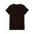thumbnail image 2 of Camiseta 100 % algodón para mujer, camiseta de San Valentín, estampado de corazón y helado, manga corta, cuello redondo, top informal para toda la temporada., 2 of 6
